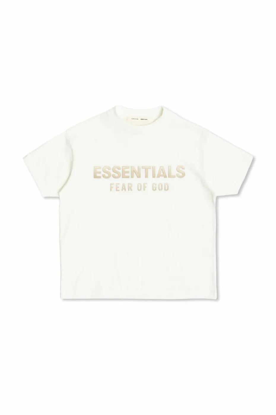 Fear Of God Essentials Kids BIAŁY T-shirt z logo