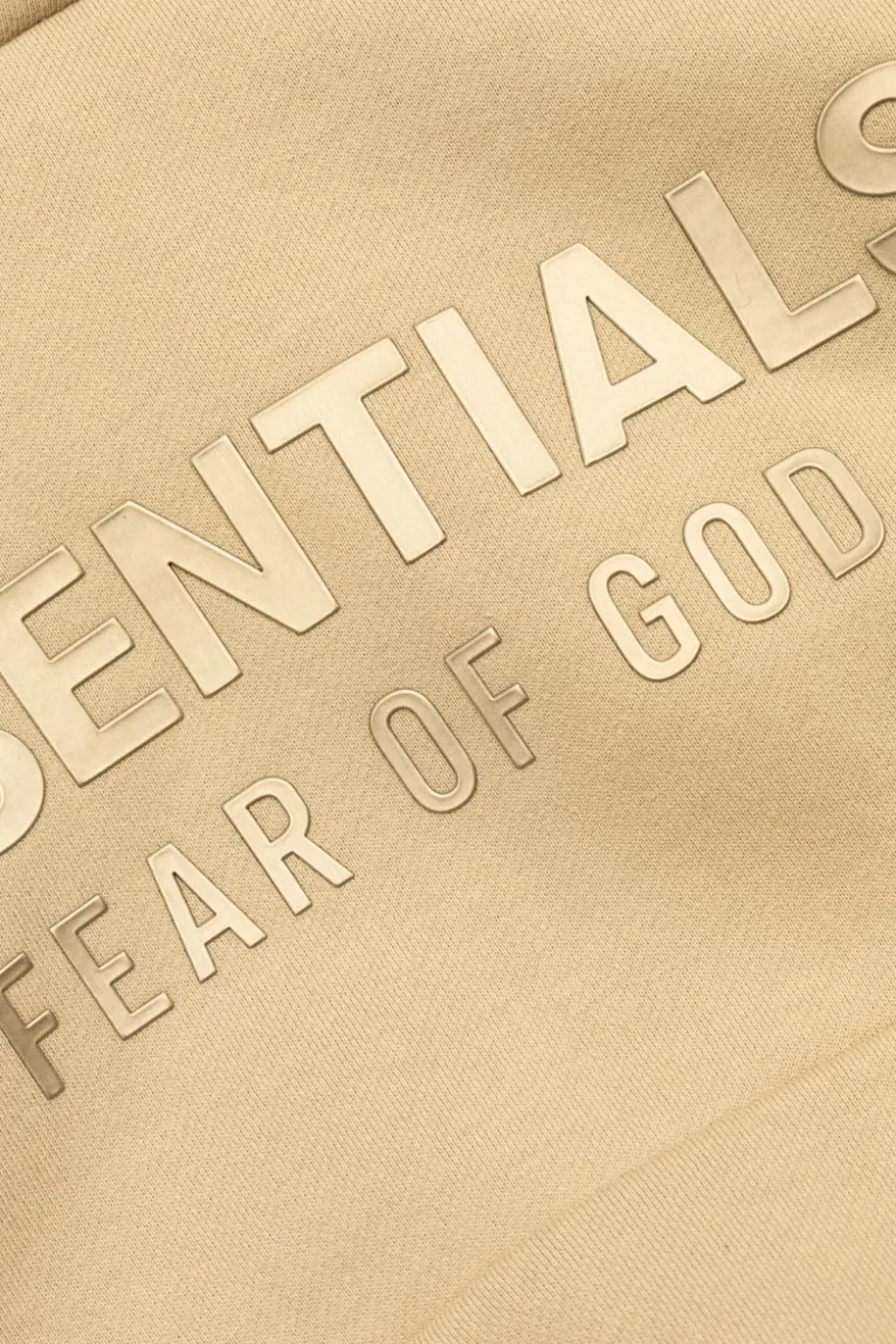 Fear Of God Essentials Kids beżowy Bluza z logo