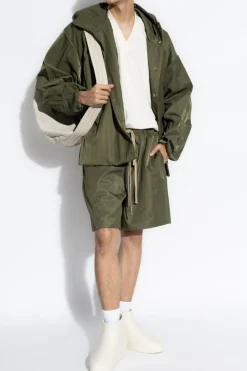 Fear Of God Essentials kremowy Trójpak t-shirtów