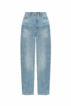 Fear Of God Essentials NIEBIESKI Jeansy z logo