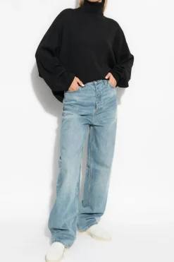 Fear Of God Essentials NIEBIESKI Jeansy z logo