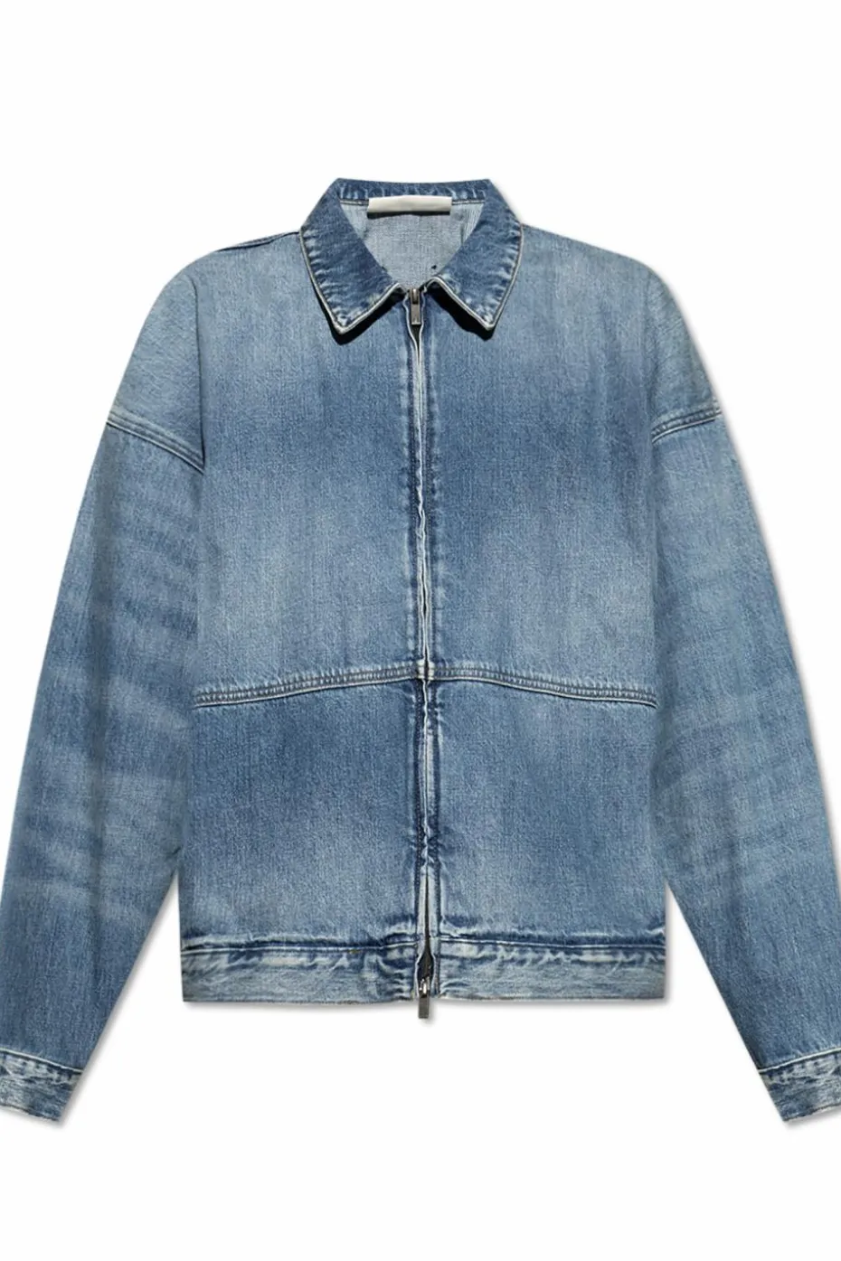 Fear Of God Essentials NIEBIESKI Jeansowa kurtka