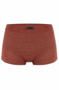 Fear Of God Essentials RÓŻOWY Prążkowane szorty