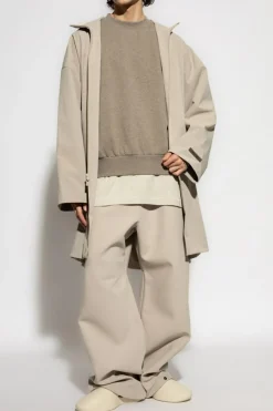 Fear Of God Essentials SZARY Bluza z logo