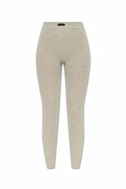 Fear Of God Essentials SZARY Dzianinowe legginsy