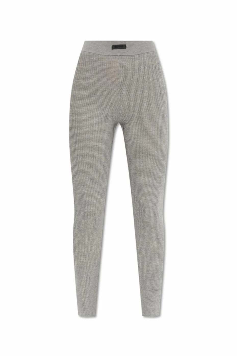 Fear Of God Essentials SZARY Prążkowane legginsy