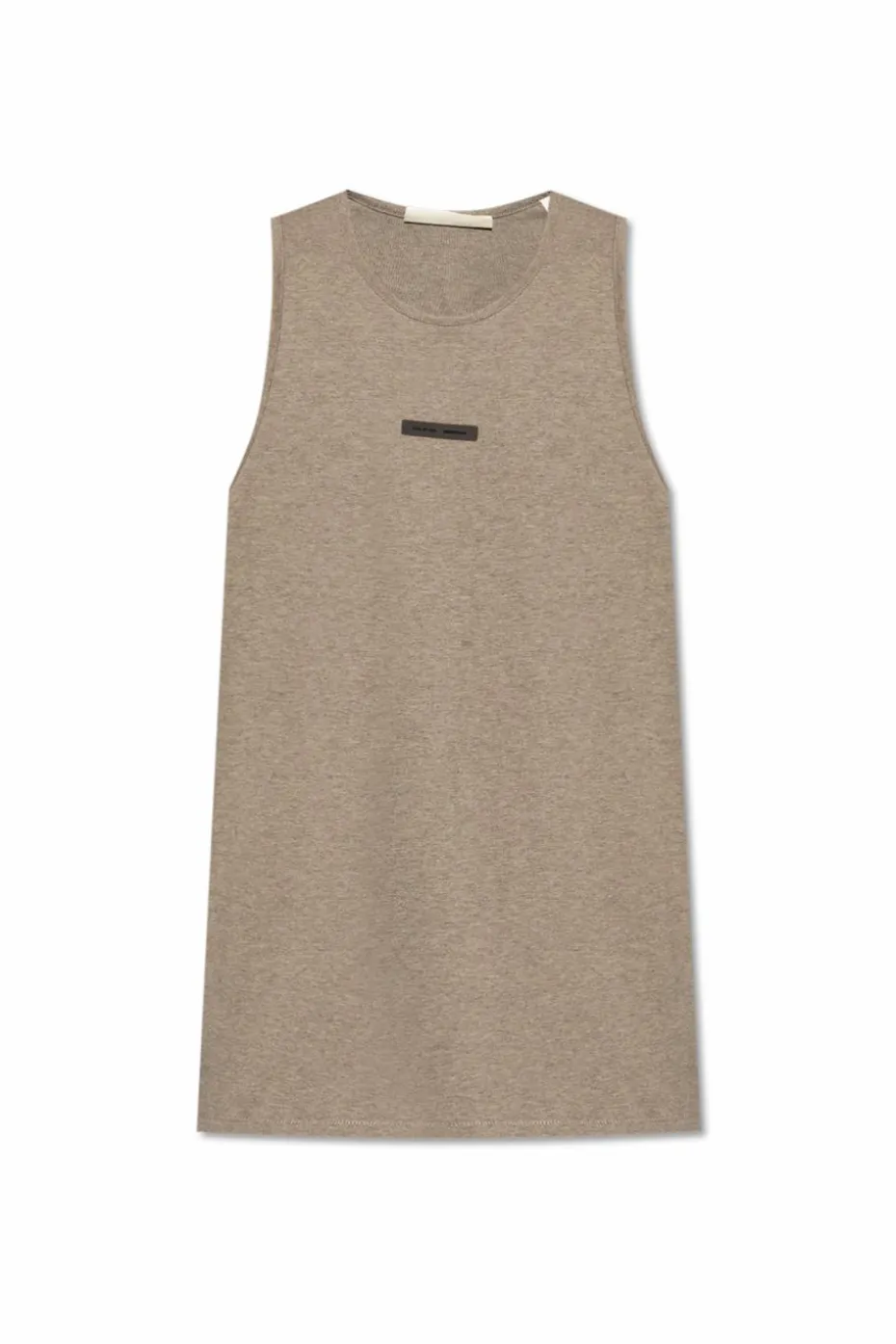 Fear Of God Essentials SZARY T-shirt z logo