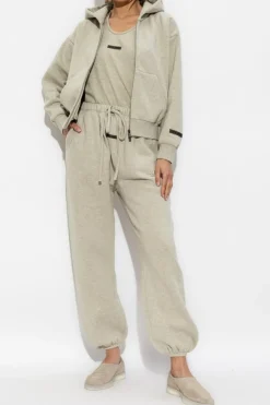 Fear Of God Essentials SZARY Bluza z logo