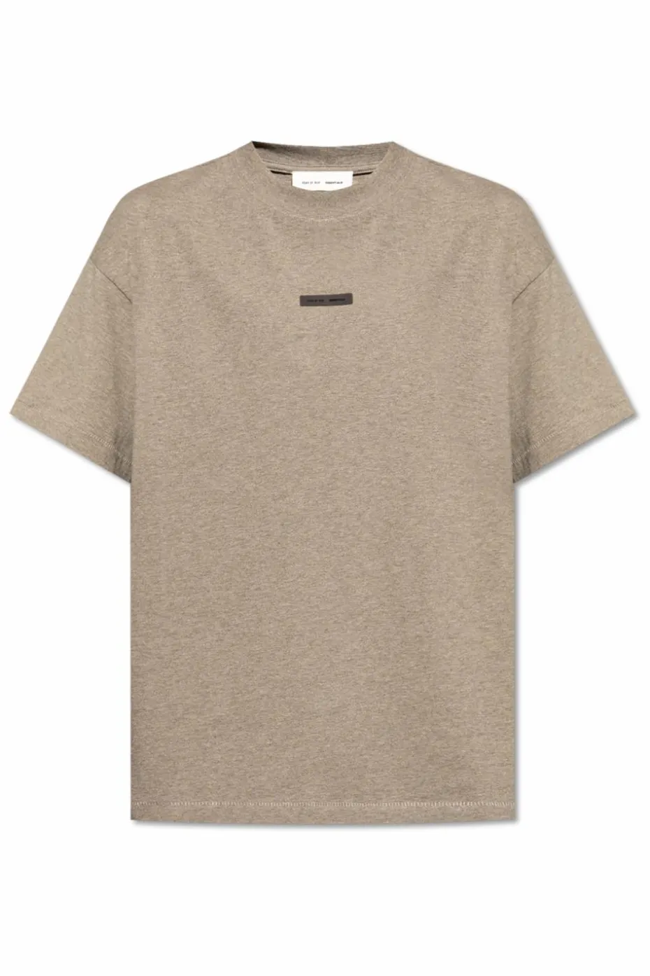 Fear Of God Essentials SZARY T-shirt z logo
