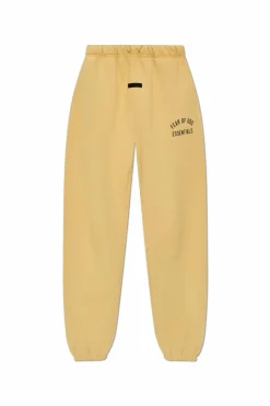 Fear Of God Essentials ŻÓŁTY Spodnie dresowe z logo