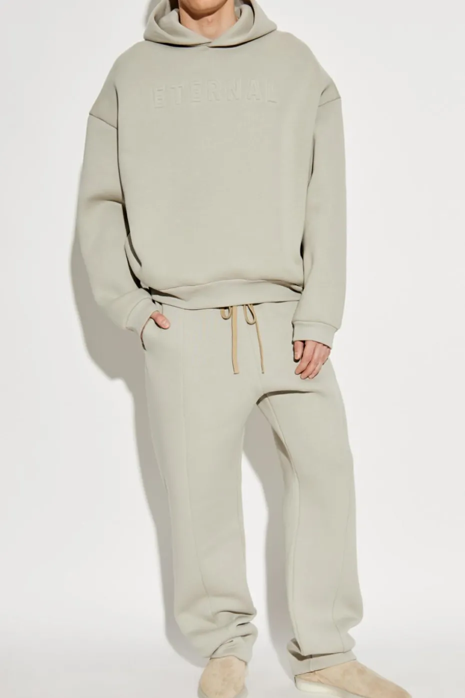 Fear Of God SZARY Spodnie z logo