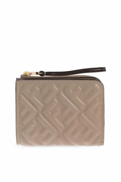 Fendi beżowy Portfel `Slim `Baguette`