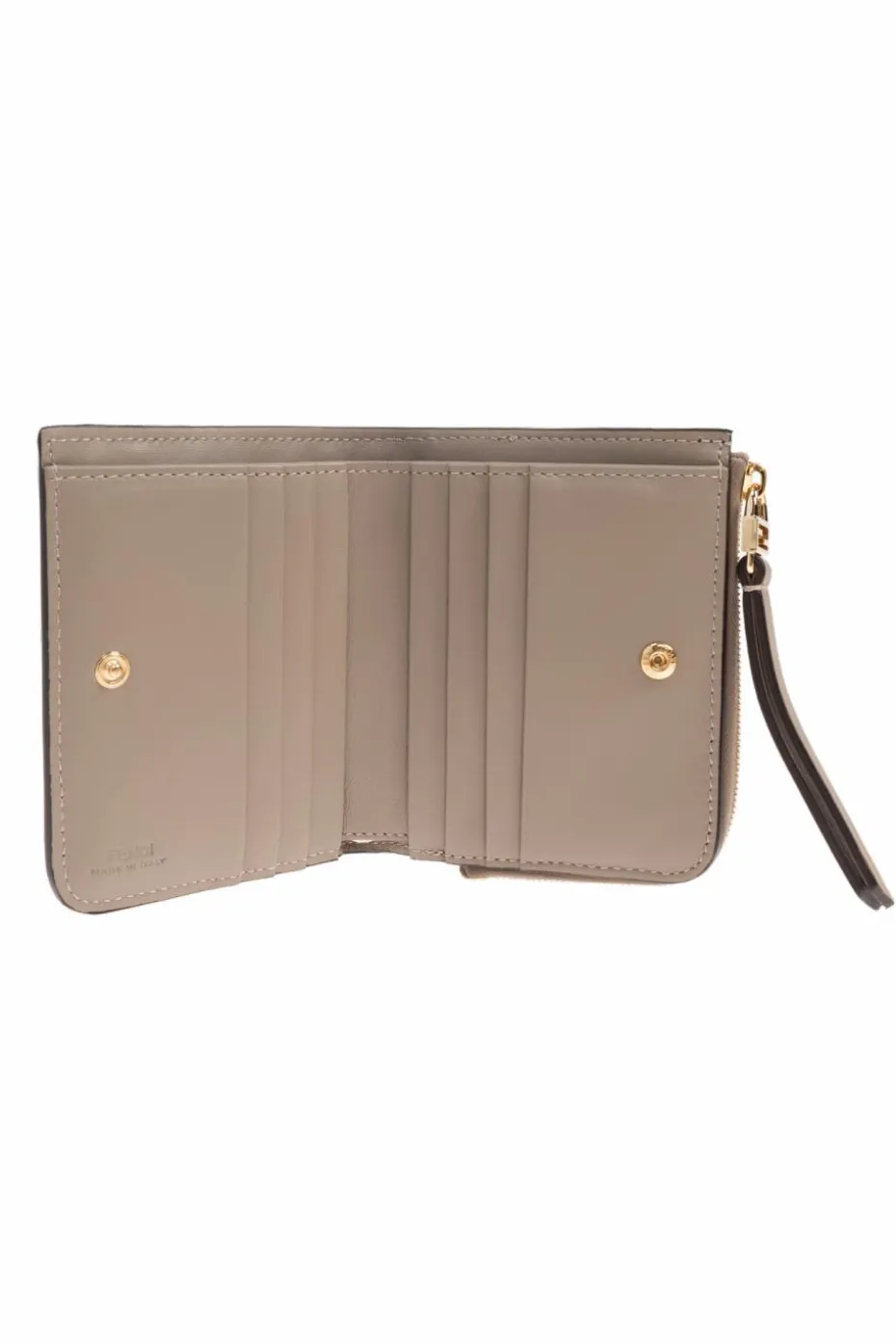 Fendi beżowy Portfel `Slim `Baguette`