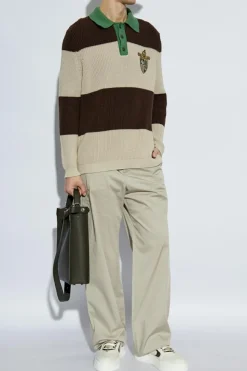 Fendi beżowy Sweter polo