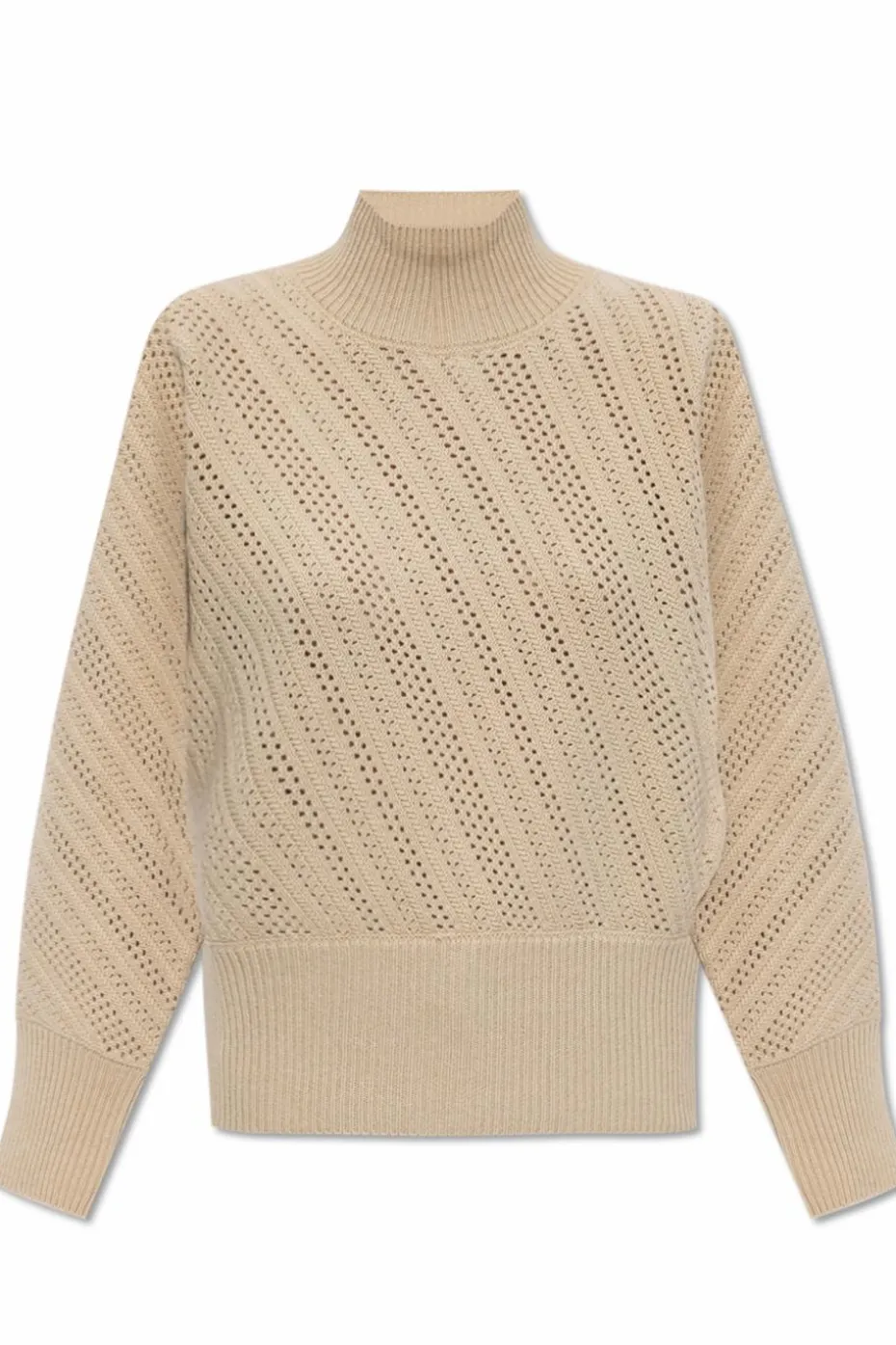 Fendi beżowy Sweter ze stójką