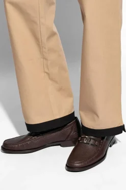 Fendi BRĄZOWY Buty ‘O’Lock’ typu ‘loafers’