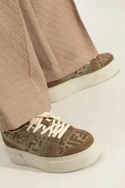 Fendi BRĄZOWY Buty sportowe `Match`