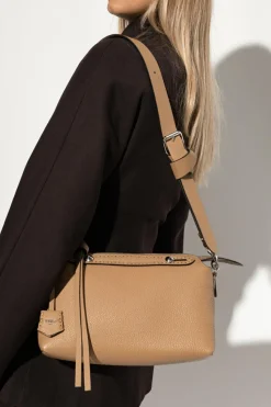 Fendi BRĄZOWY Torba na ramię `By The Way Selleria Medium`