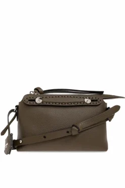 Fendi BRĄZOWY Torba na ramię `By The Way Selleria Mini`
