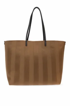 Fendi BRĄZOWY Torba `Roll Large` typu `shopper`