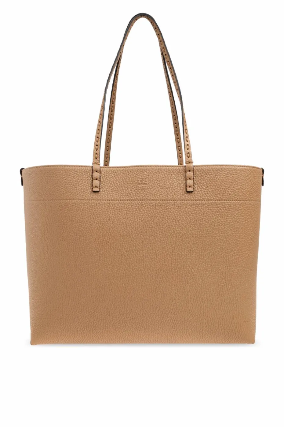 Fendi BRĄZOWY Torba `Roll Medium` typu `shopper`