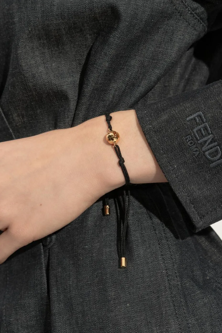 Fendi CZARNY Bransoleta `Sphera`