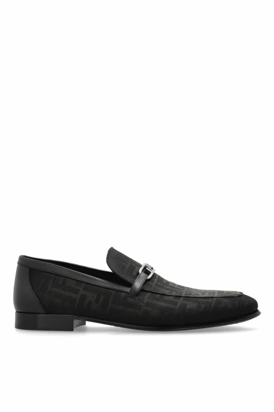 Fendi CZARNY Buty `O`Lock` typu `loafers`