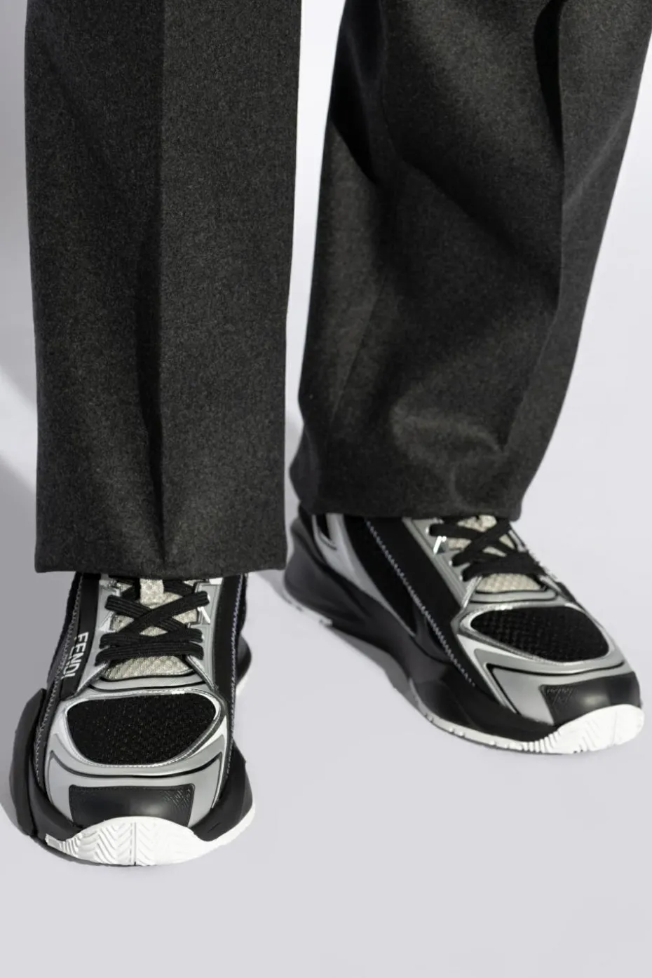 Fendi CZARNY Buty sportowe `Flow`