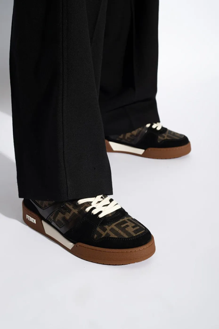 Fendi CZARNY Buty sportowe z logo