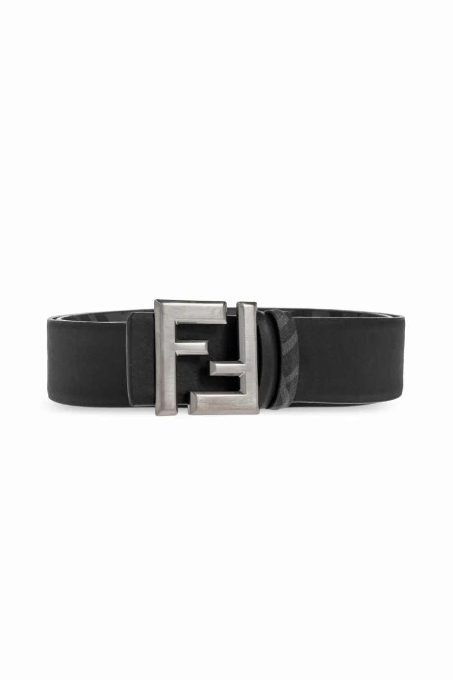 Fendi CZARNY Dwustronny pasek