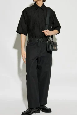 Fendi CZARNY Koszula z monogramem