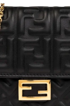 Fendi CZARNY Portfel na łańcuchu ‘Baguette’