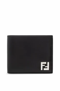 Fendi CZARNY Skórzany portfel