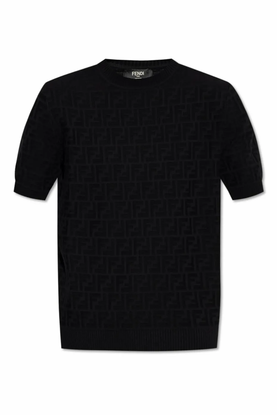 Fendi CZARNY Sweter z krótkimi rękawami