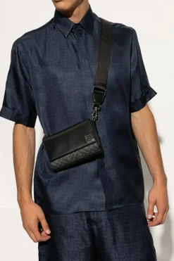 Fendi CZARNY Torba na ramię `Squared`