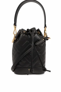 Fendi CZARNY Torba na ramię ‘Mon Tresor Mini’ typu ‘bucket’