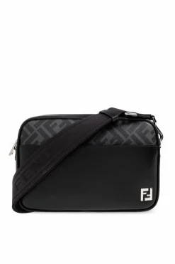 Fendi CZARNY Torba na ramię z logo