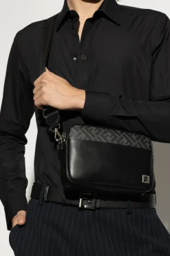 Fendi CZARNY Torba na ramię z logo