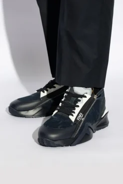 Fendi GRANATOWY Buty sportowe `Flow`