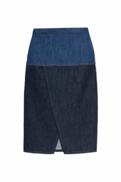 Fendi GRANATOWY Jeansowa spódnica