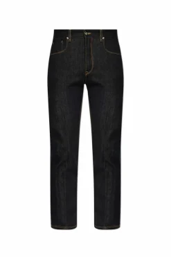 Fendi GRANATOWY Jeansy z logo