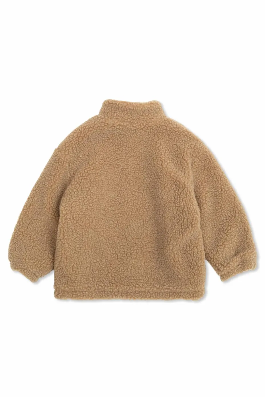 Fendi Kids beżowy Futrzana kurtka z kieszenią