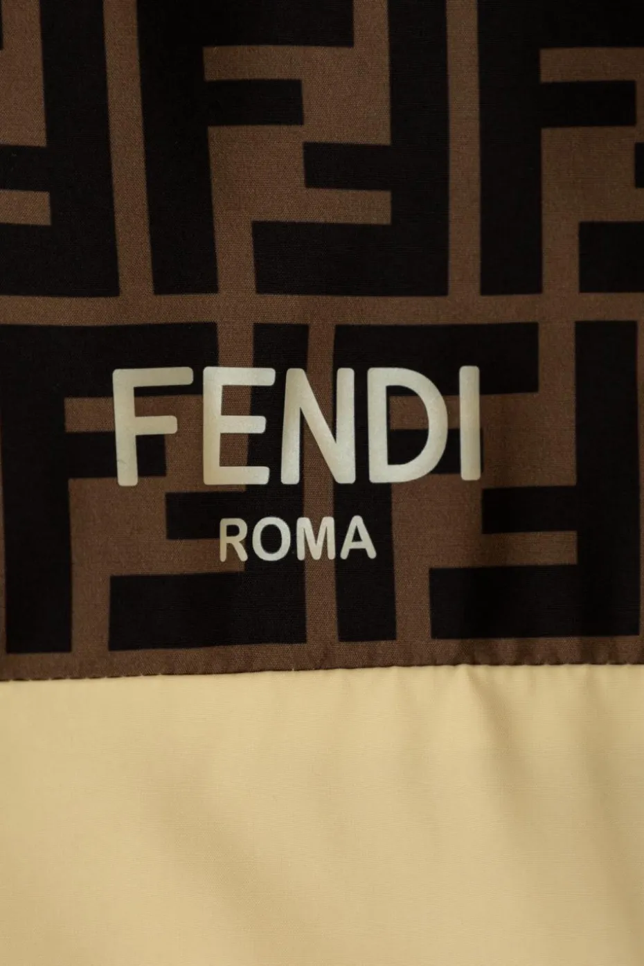 Fendi Kids beżowy Kurtka z kapturem