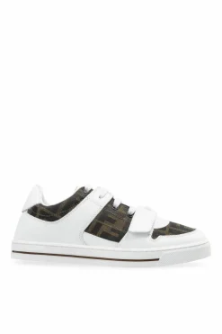 Fendi Kids BIAŁY Buty sportowe z logo