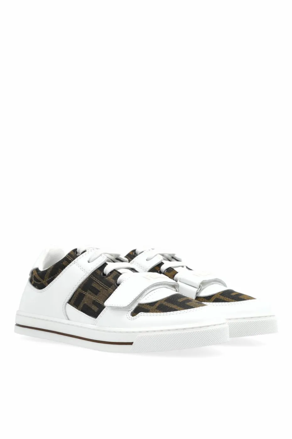 Fendi Kids BIAŁY Buty sportowe z logo
