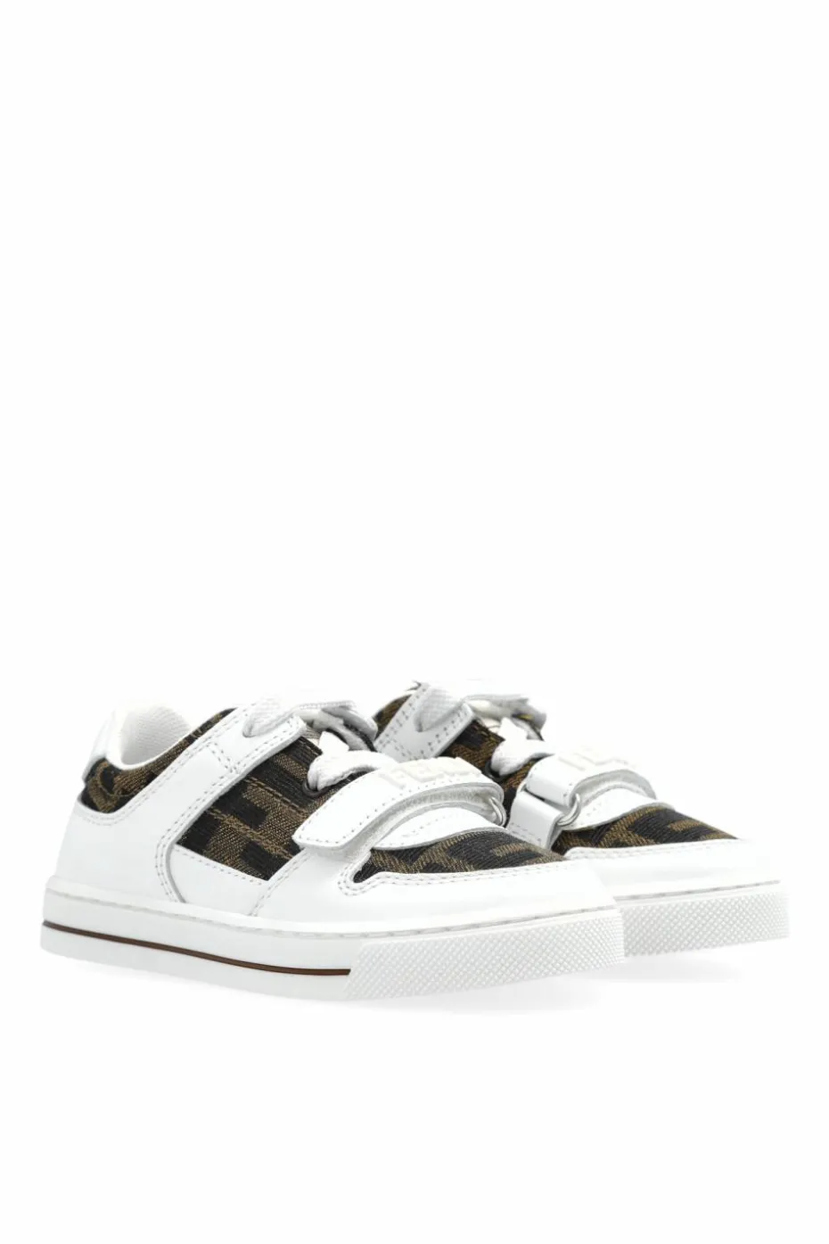 Fendi Kids BIAŁY Buty sportowe z logo