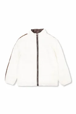 Fendi Kids BIAŁY Dwustronna kurtka