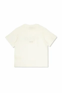 Fendi Kids BIAŁY T-shirt z kolorowo nadrukowanym logo