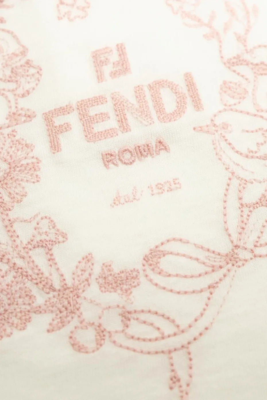 Fendi Kids BIAŁY T-shirt z logo