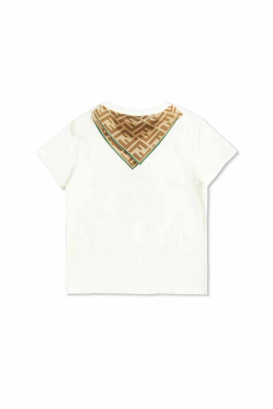 Fendi Kids BIAŁY T-shirt z nadrukiem